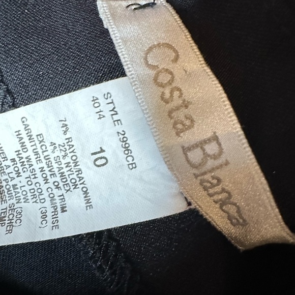 COSTA BLANCA - Size 10 - Black Short Skirt - Picture 3 of 3